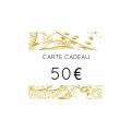 Carte cadeau 50 euros